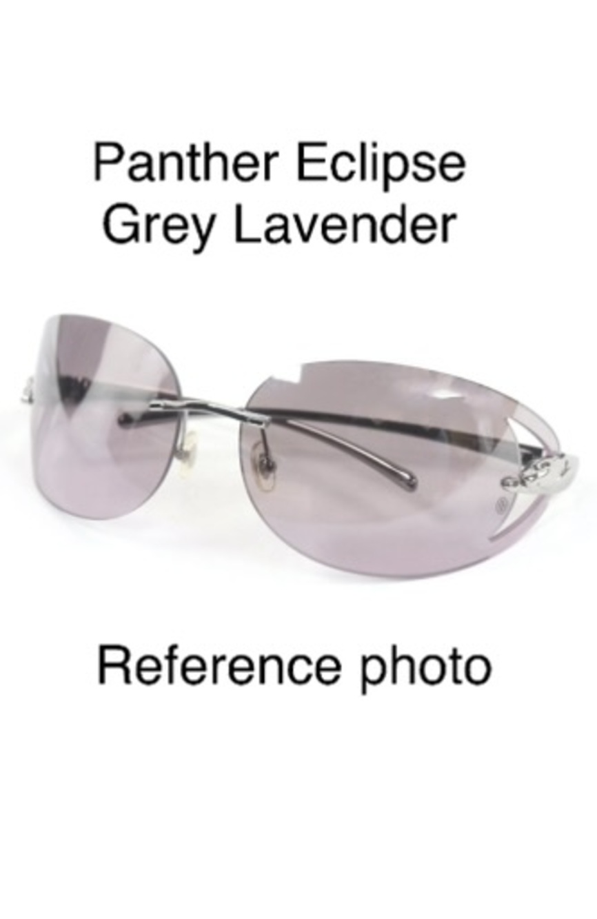 Cartier Panthere Sunglasses Factory Replacement Lenses Gray Lavender - Brand New